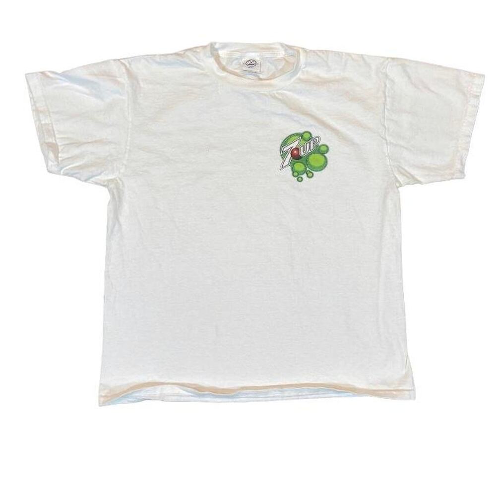 90s 7 up soda tee shirt